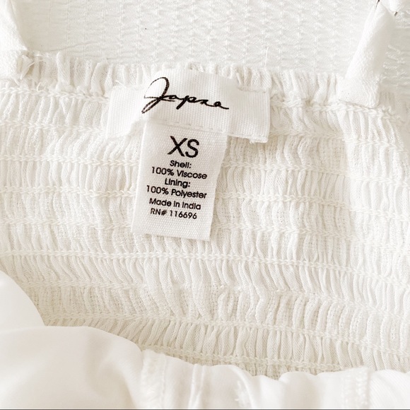 NWT White Cropped Peplum Tied Chest Tank Top - Picture 3 of 8